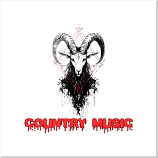 Country Music Baphomet Posters and Art